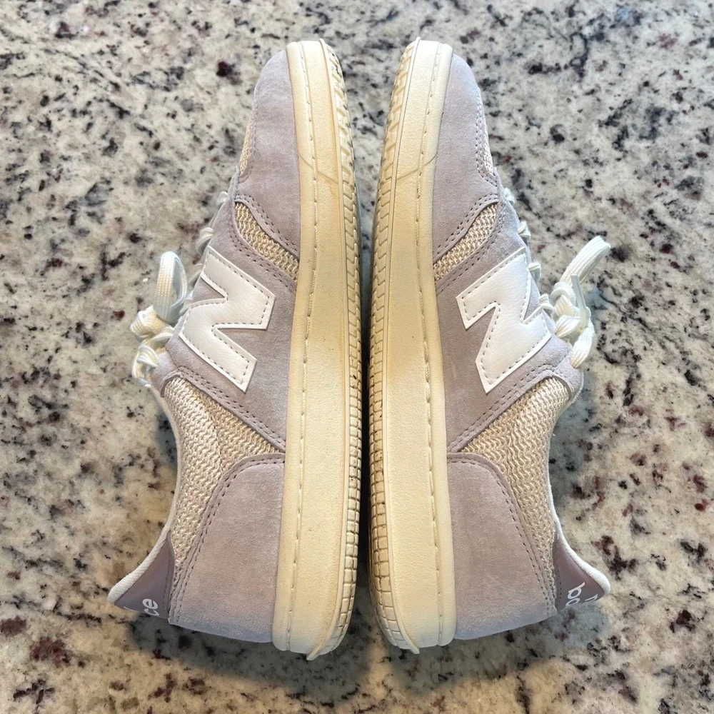 New Balance CT500GC Sneaker Women's 8 Lavender Cream Retro Court Suede Low Top